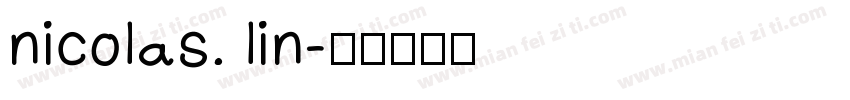 nicolas. lin字体转换